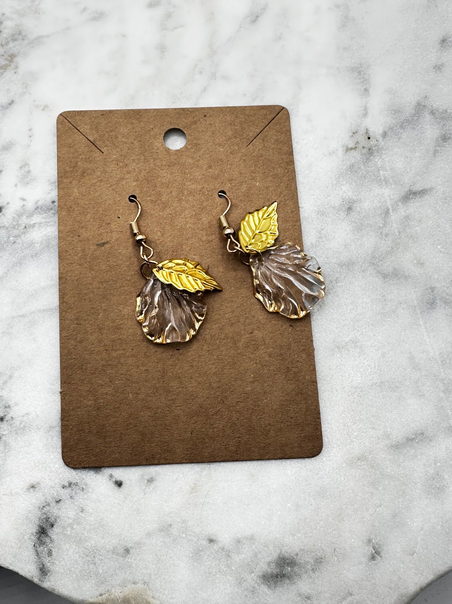 Golden Leaf Earrings