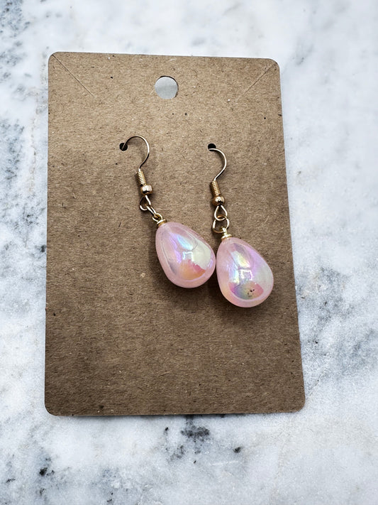 Pearlescent Pink earrings